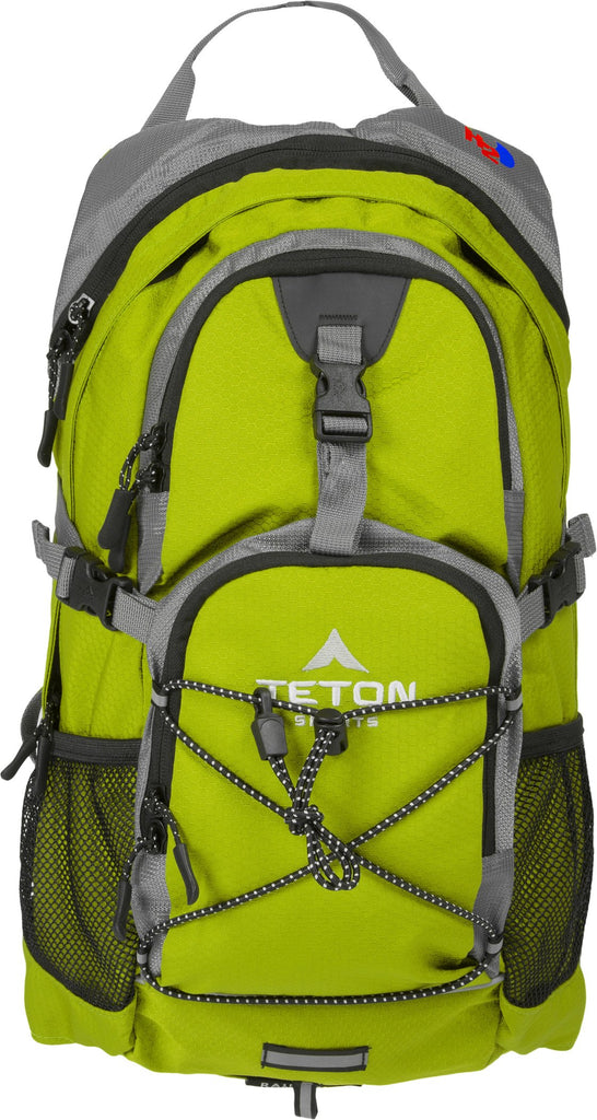 TETON Sports Oasis 1100 Hydration Pack | Free 2-Liter Hydration Bladder | Backpack design great for Hiking, Running, Cycling, and Climbing | Bright Green - backpacks4less.com