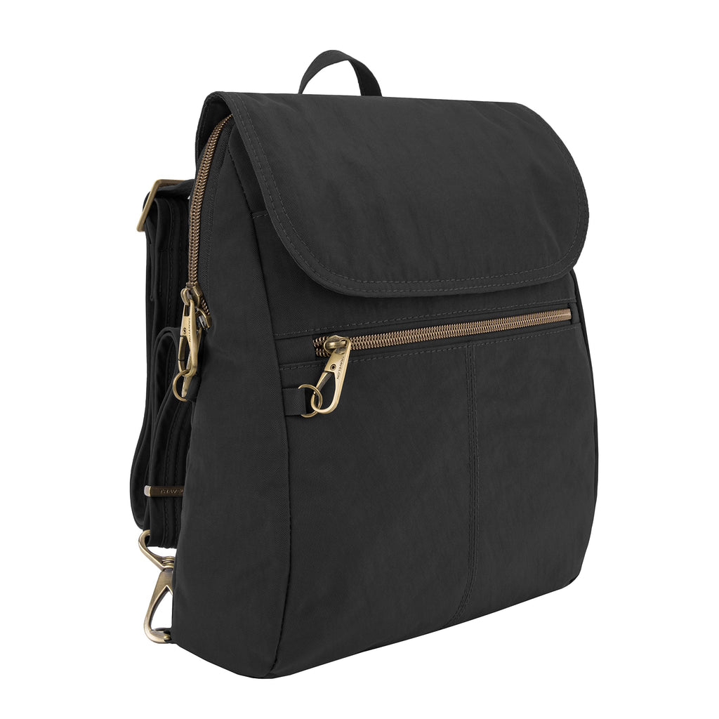 Travelon Anti-theft Signature Slim Backpack, Black - backpacks4less.com