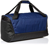 Nike Brasilia Training Medium Duffle Bag, Durable Nike Duffle Bag for Women & Men with Adjustable Strap, Midnight Navy/Black/White - backpacks4less.com