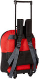 Disney Spiderman Face 12" Rolling Backpack Red Toddler Size - backpacks4less.com