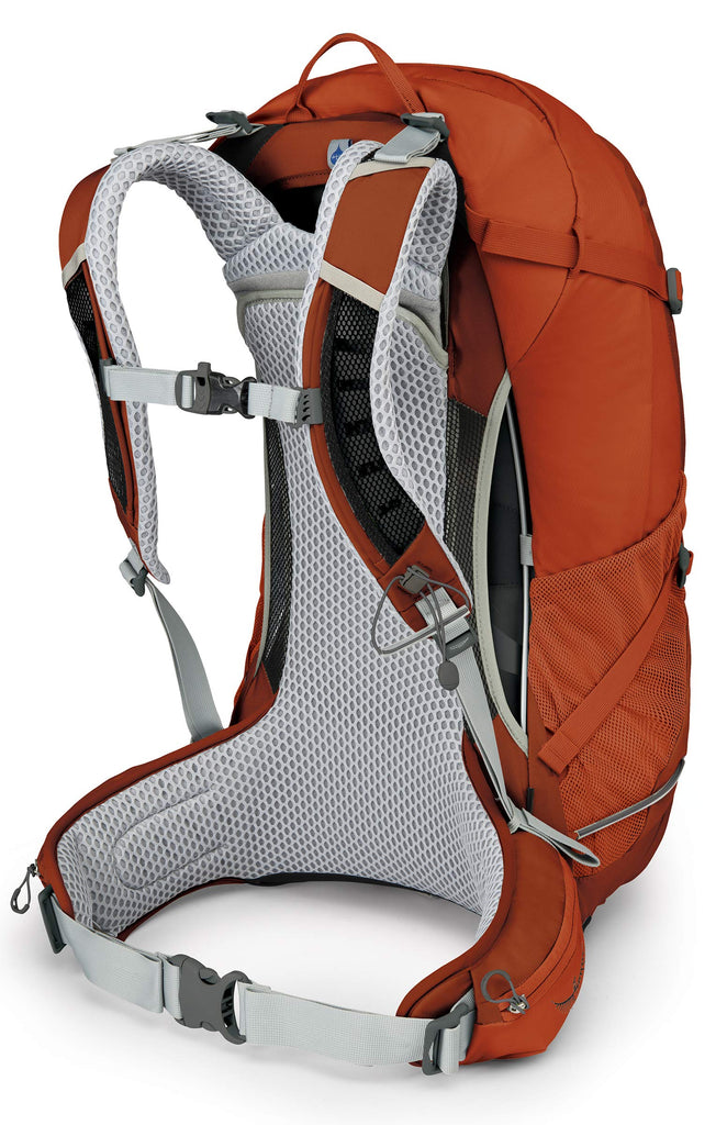 Osprey Packs Stratos 34 Hiking Backpack, Sungrazer Orange, Small/Mediu –