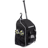 Baseball Bag Softball Backpack - DashSport Bat Bag | T-Ball Equipment and Softball Bag | Bat Pack (Black) - backpacks4less.com
