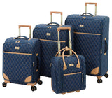 LONDON FOG Queensbury With Lightweight, Expandable, Telescoping Handles, Navy, 4 Piece