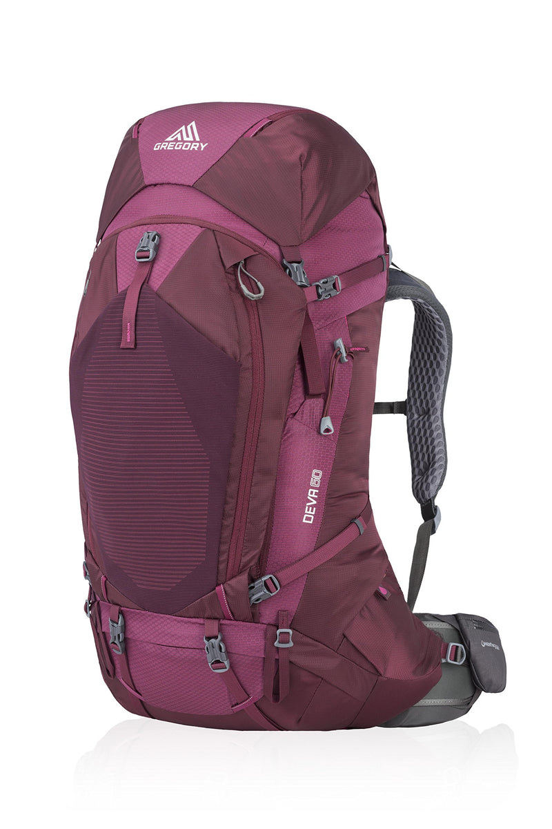Gregory Mountain Products Women's Deva 60 Liter Backpack, Plum Red, Medium - backpacks4less.com