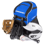 DashSport Baseball Bag Youth Backpack - Spacious 18 x 12 x 10 inches - backpacks4less.com