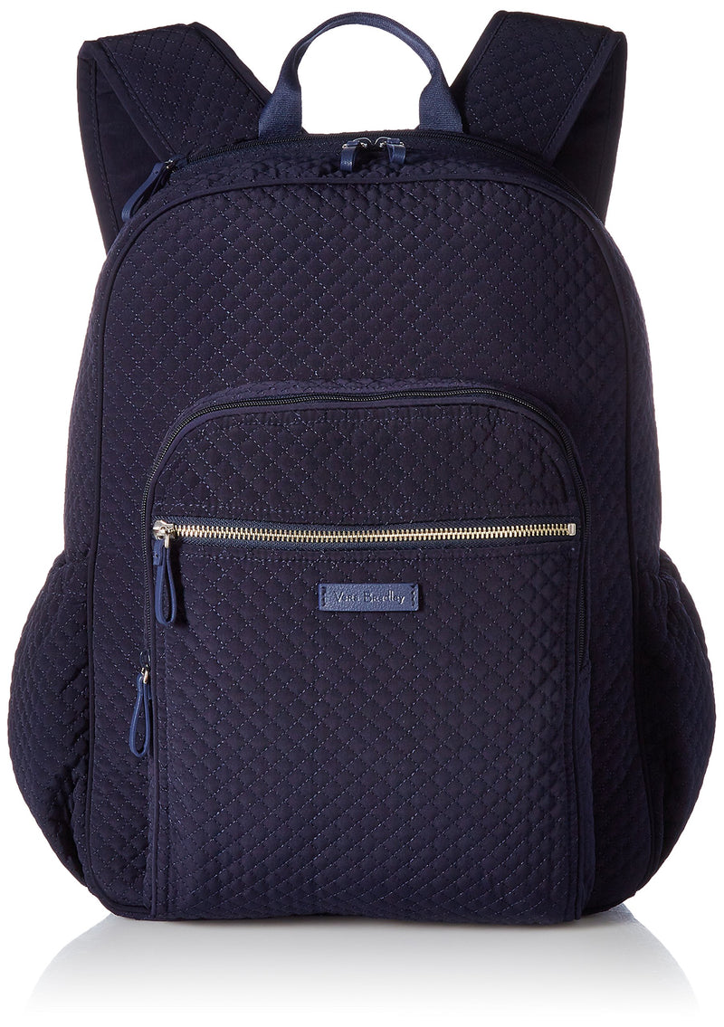 Vera Bradley Iconic Campus Microfiber, Classic Navy - backpacks4less.com