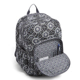 Vera Bradley Signature Cotton XL Campus, Charcoal Medallion - backpacks4less.com