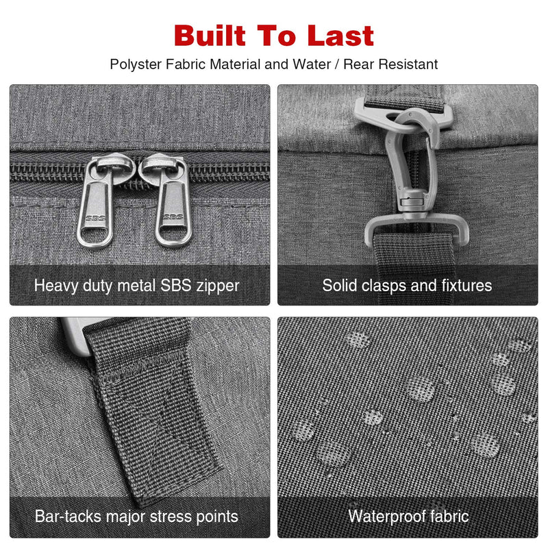 Canway 65L Travel Duffel Bag, Foldable Weekender Bag with Shoes Compartment for Men Women Water-proof & Tear Resistant - backpacks4less.com