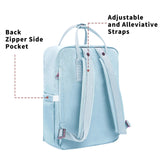 KALIDI Casual Backpack for Women,15 Inches Laptop Classic Backpack Camping Rucksack Travel Outdoor Daypack College School Bag (Light Blue) - backpacks4less.com