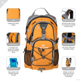 TETON Sports Oasis 1100 Hydration Pack | Free 2-Liter Hydration Bladder | Backpack design great for Hiking, Running, Cycling, and Climbing | Orange - backpacks4less.com