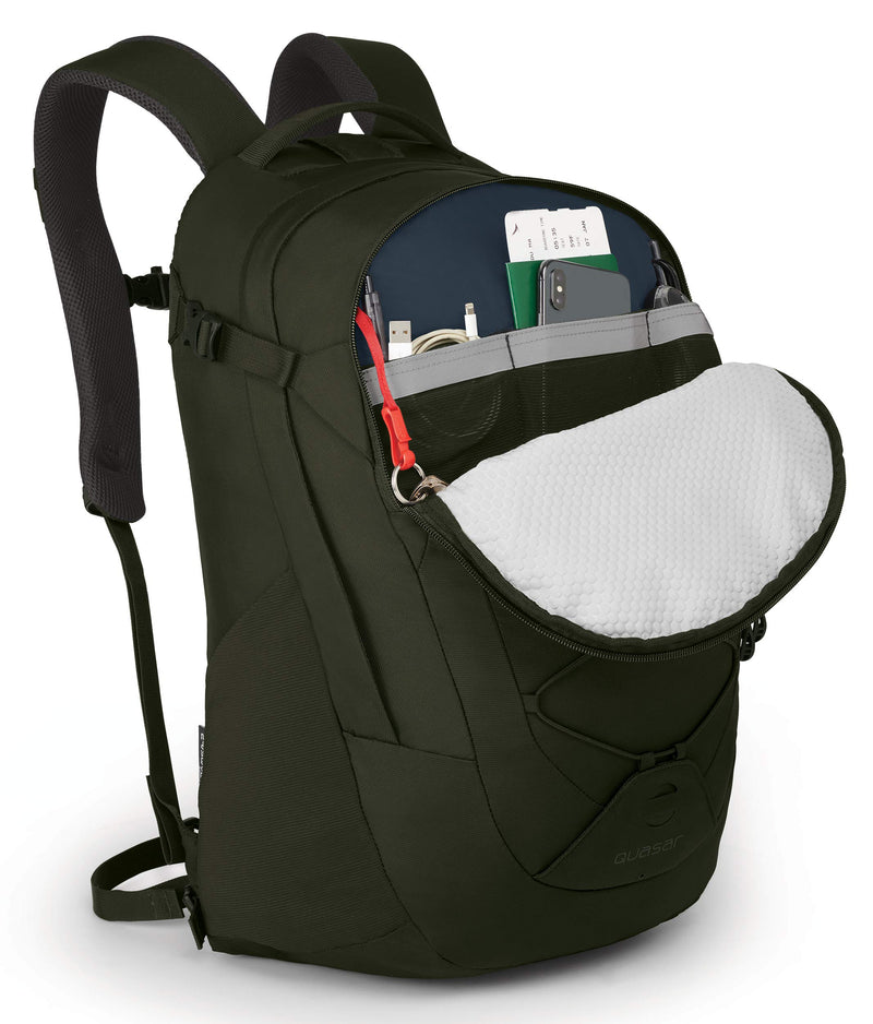 Osprey Packs Quasar Men's Laptop Backpack, Cypress Green - backpacks4less.com