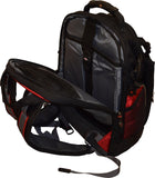 SwissGear® Maxxum Double Zipper Backpack With 16" Laptop Pocket, Black/Red - backpacks4less.com