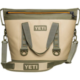 YETI Hopper Two 30 Portable Cooler, Field Tan / Blaze Orange - backpacks4less.com