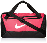 NIKE Brasilia Small Duffel - 9.0, Rush Pink/Black/White, Misc - backpacks4less.com