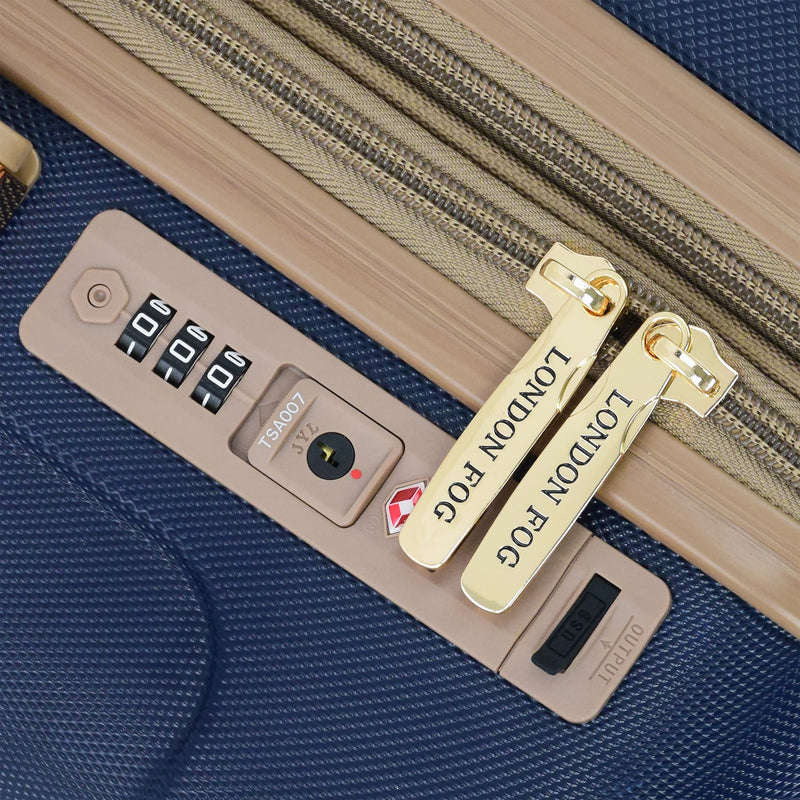 London Fog Northbridge Expandable Hardside Spinner Midnight, Carry-On 20-Inch