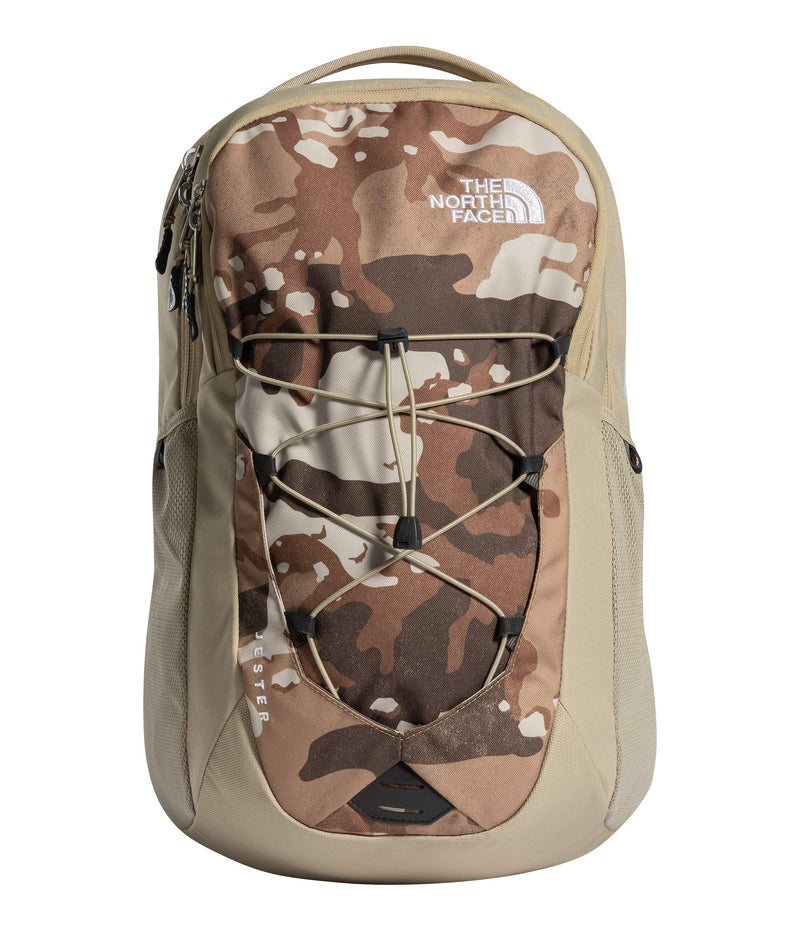 The North Face Jester Backpack, Moab Khaki Woodchip Camo Desert Print/Twill Beige - backpacks4less.com