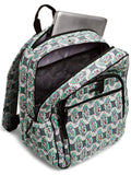 Vera Bradley Quilted Campus Backpack, Signature Cotton (Grey/Paisley Stripes, One Size) - backpacks4less.com