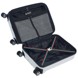 Mia Toro Italy Moda Hardside Spinner Luggage Carry-on, Blue, One Size