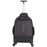 Kenneth Cole Reaction 17" Polyester Dual Compartment 4-Wheel Laptop Backpack, Pindot Charcoal - backpacks4less.com