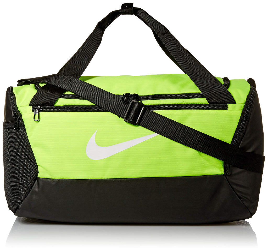 NIKE Brasilia Small Duffel 9.0 Volt Black White Misc