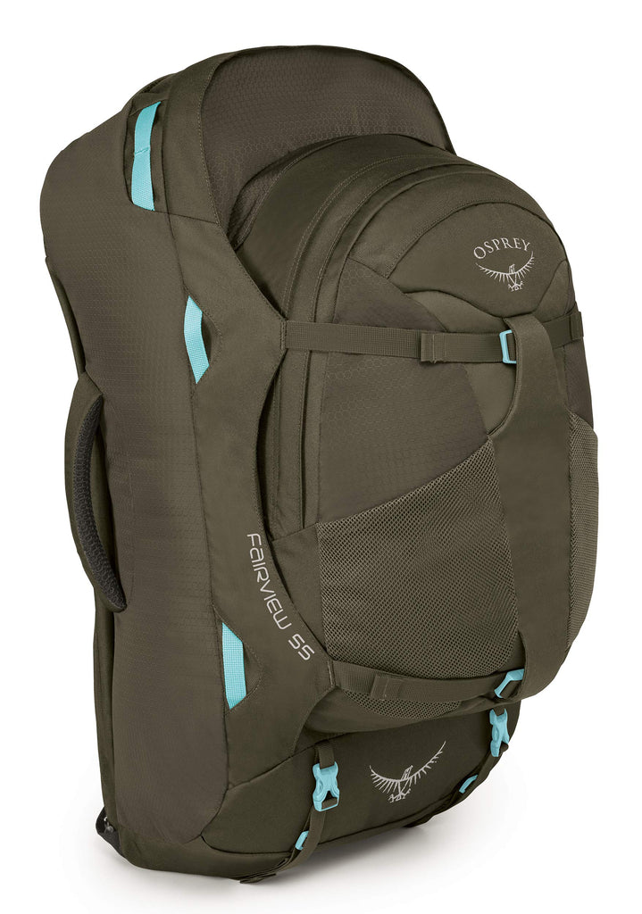 Osprey Packs Fairview 55 Women's Travel Backpack, Misty Grey, Small/Medium Osprey Packs Fairview 55 Women's Travel Backpack, Misty Grey, Small/Medium