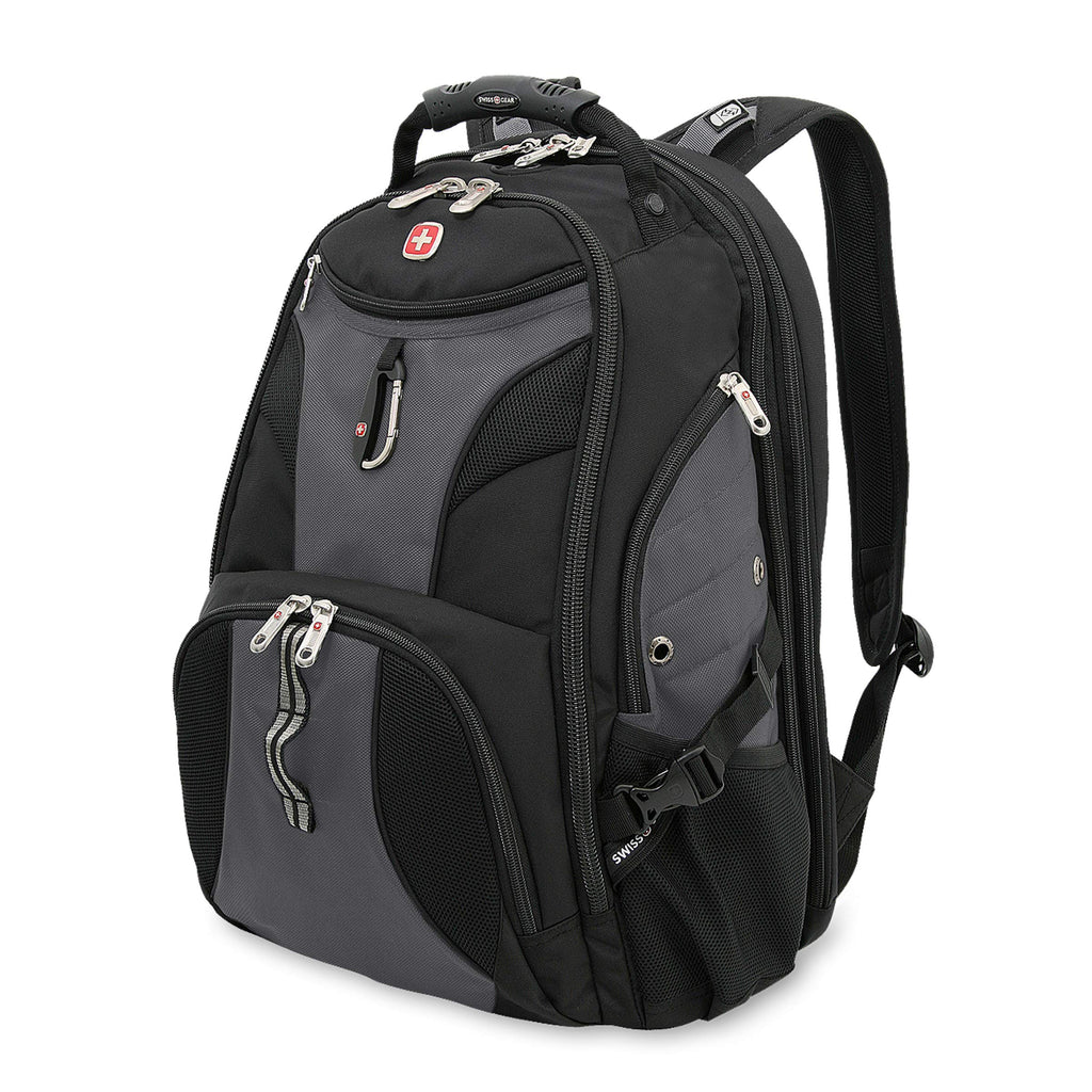 SwissGear Travel Gear 1900 Scansmart TSA Laptop Backpack Gray backpacks4less