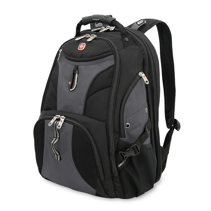 SwissGear Travel Gear 1900 Scansmart TSA Laptop Backpack - Gray - backpacks4less.com