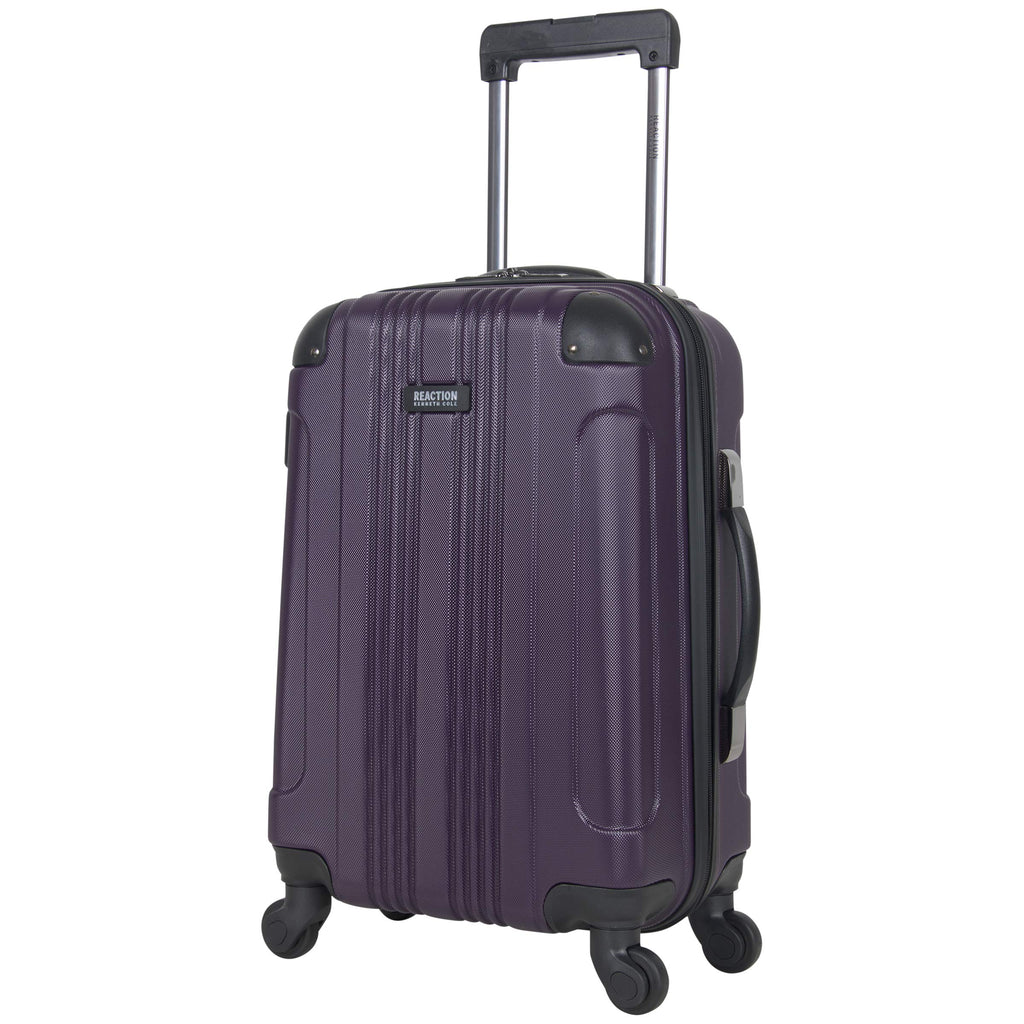 Kenneth Cole Reaction Out Of Bounds 20-Inch Carry-On Lightweight Durable Hardshell 4-Wheel Spinner Cabin Size Luggage, Deep Purple - backpacks4less.com