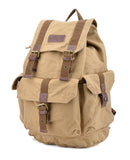 Gootium 21101KA Specially High Density Thick Canvas Backpack Rucksack,Khaki - backpacks4less.com