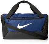 NIKE Brasilia Small Duffel - 9.0, Midnight Navy/Black/White, Misc - backpacks4less.com