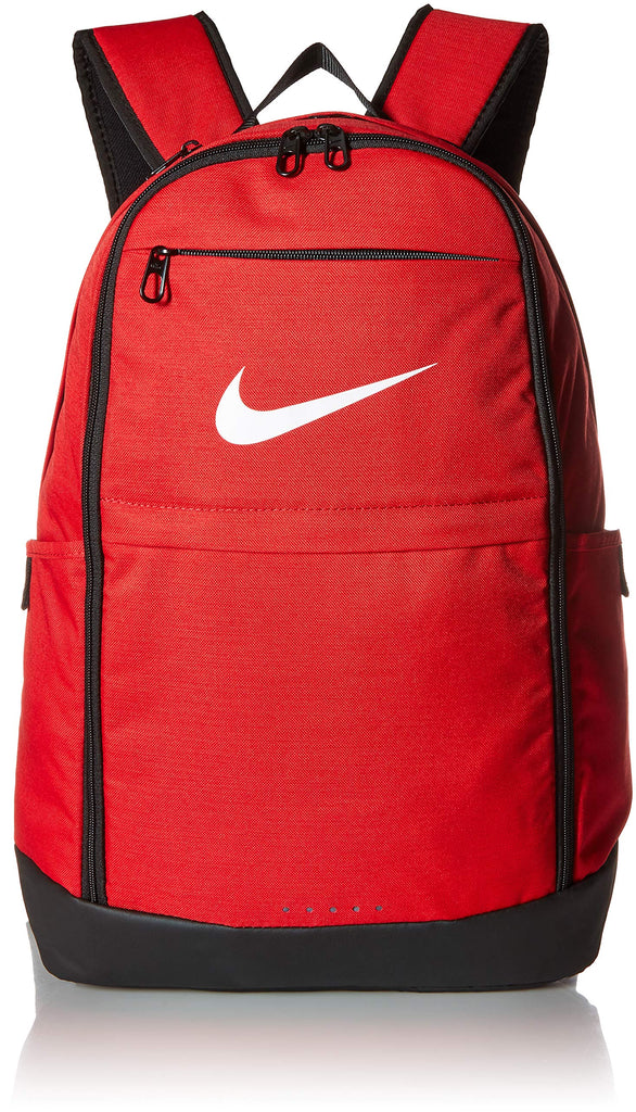 Nike Brasilia Training Backpack, Extra Large Backpack Built for Secure Storage with a Durable Design, University Red/Black/White - backpacks4less.com