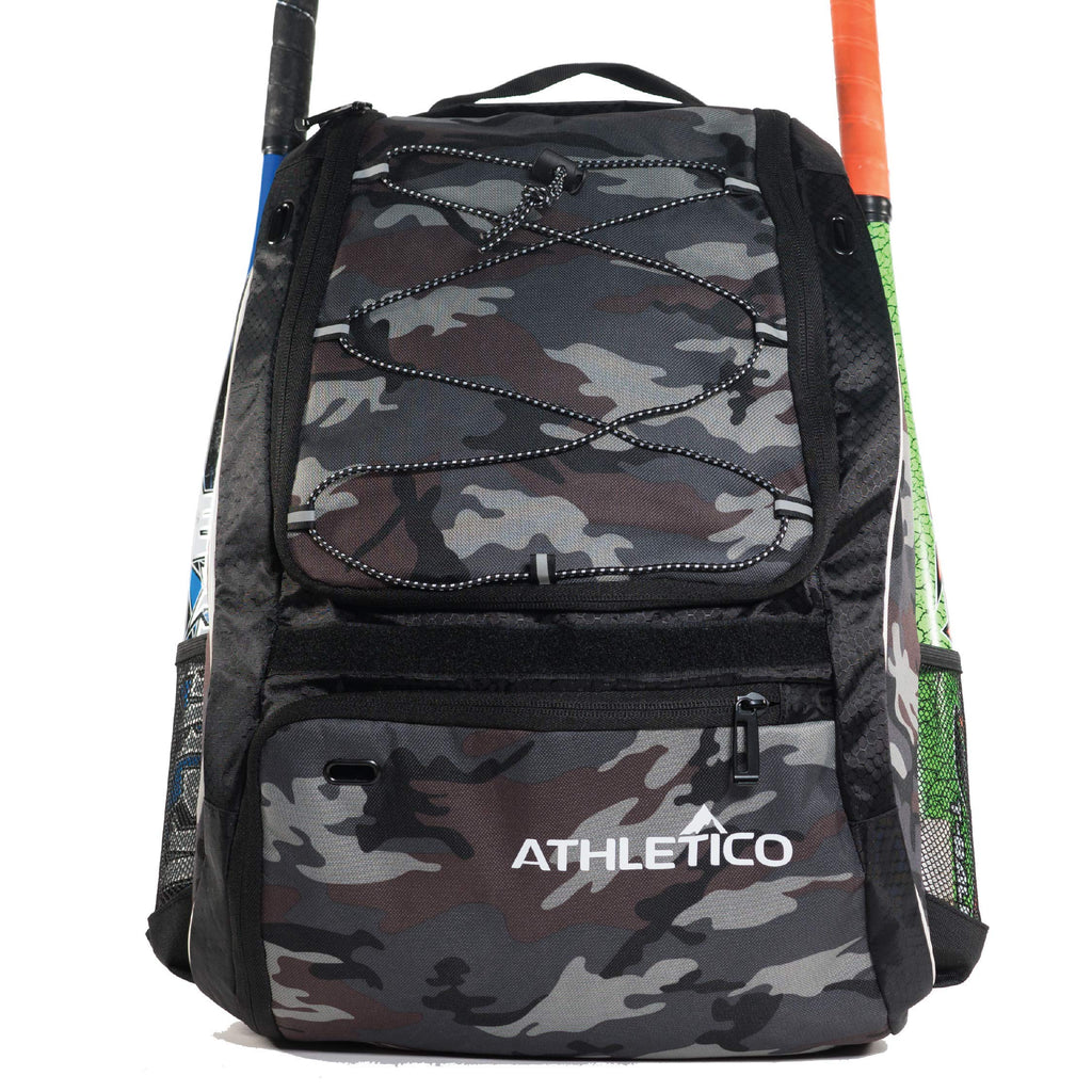 Athletico Baseball Bat Bag - Backpack for Baseball, T-Ball & Softball Equipment & Gear for Youth and Adults | Holds Bat, Helmet, Glove, Shoes