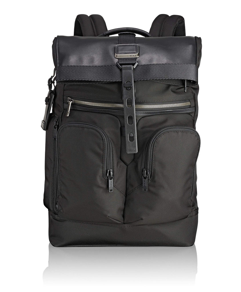 tumi backpack london roll top TUMI - Alpha Bravo London Roll Top Laptop Backpack - 15 Inch Computer Bag for Men and Women