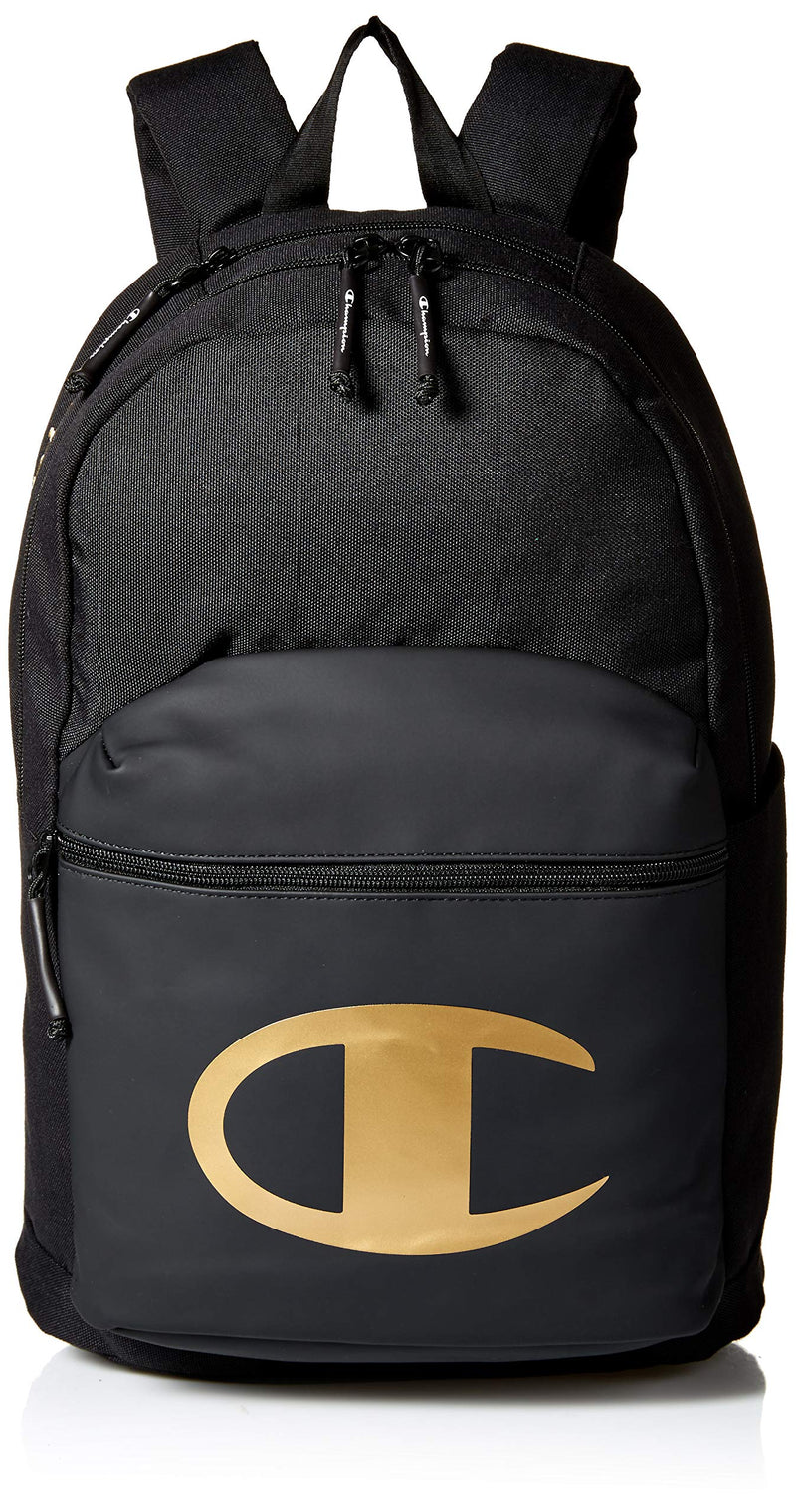 Champion Men's SuperCize Backpack, Black/Gold, One Size - backpacks4less.com