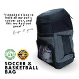 Soccer Bags With Ball Holder - Use As Soccer Backpack, Basketball Backpack, Volleyball Bag or Football Bag | Separate Cleats & Ball Pockets | Designed For Boys & Girls Ages 4-16 | Keeps It Organized - backpacks4less.com