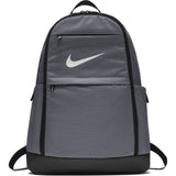 Nike Brasilia Training Backpack, Extra Large Backpack Built for Secure Storage with a Durable Design, Flint Grey/Black/White - backpacks4less.com