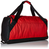 Nike Brasilia Training Duffel Bag, Versatile Bag with Padded Strap and Mesh Exterior Pocket, Medium, University Red/Black/White - backpacks4less.com
