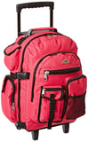 Everest Deluxe Wheeled Backpack, Hot Pink, One Size - backpacks4less.com