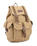 Gootium 21101KA Specially High Density Thick Canvas Backpack Rucksack,Khaki - backpacks4less.com