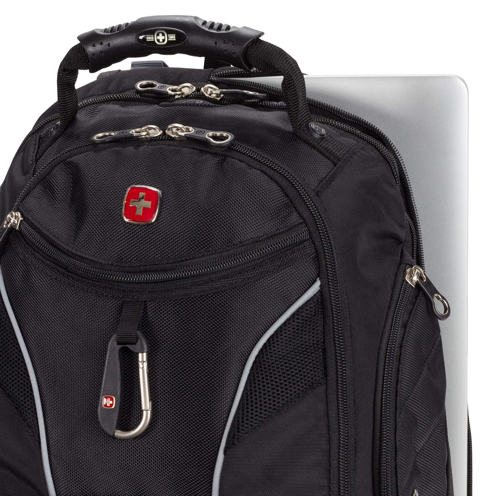 Swiss Gear SA1923 Black TSA Friendly ScanSmart Laptop Backpack - Fits Most 15 Inch Laptops and Tablets - backpacks4less.com