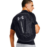 Under Armour unisex-adult Hustle 5.0 Backpack , Black (001)/Silver , One Size Fits All