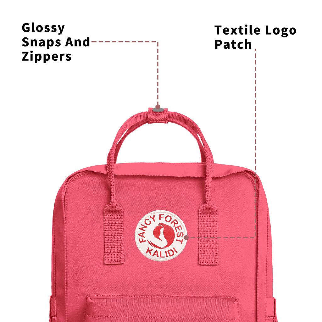 kalidi mini backpack KALIDI Casual Backpack for Women,15 Inches Laptop Classic Backpack Camping Rucksack Travel Outdoor Daypack College School Bag (Peach Pink)