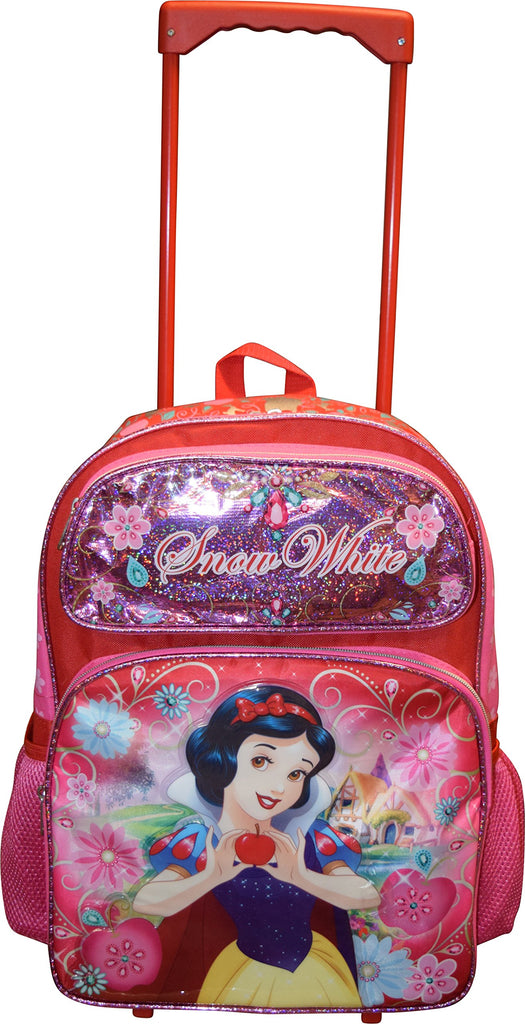 Disney Princess Snow White 16" Softside Rolling Luggage Wheeled Backpack - backpacks4less.com