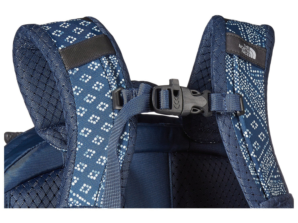 north face brook blue backpack The North Face Women's Borealis Shady Blue Bandana Print/Shady Blue One Size