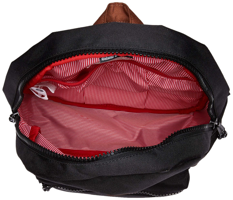 Herschel Kids' Heritage Youth Children's Backpack, Black/Saddle Brown, One Size - backpacks4less.com