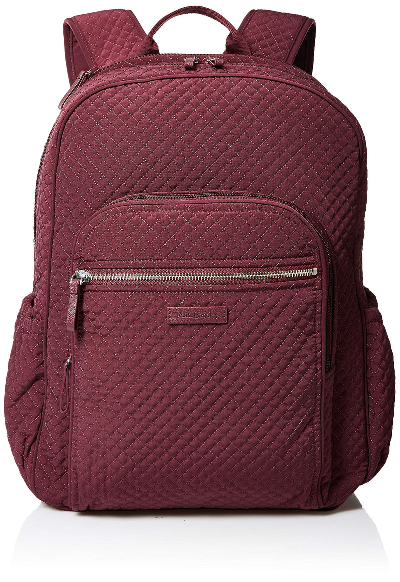 Vera Bradley Iconic Campus Microfiber, mulled wine - backpacks4less.com