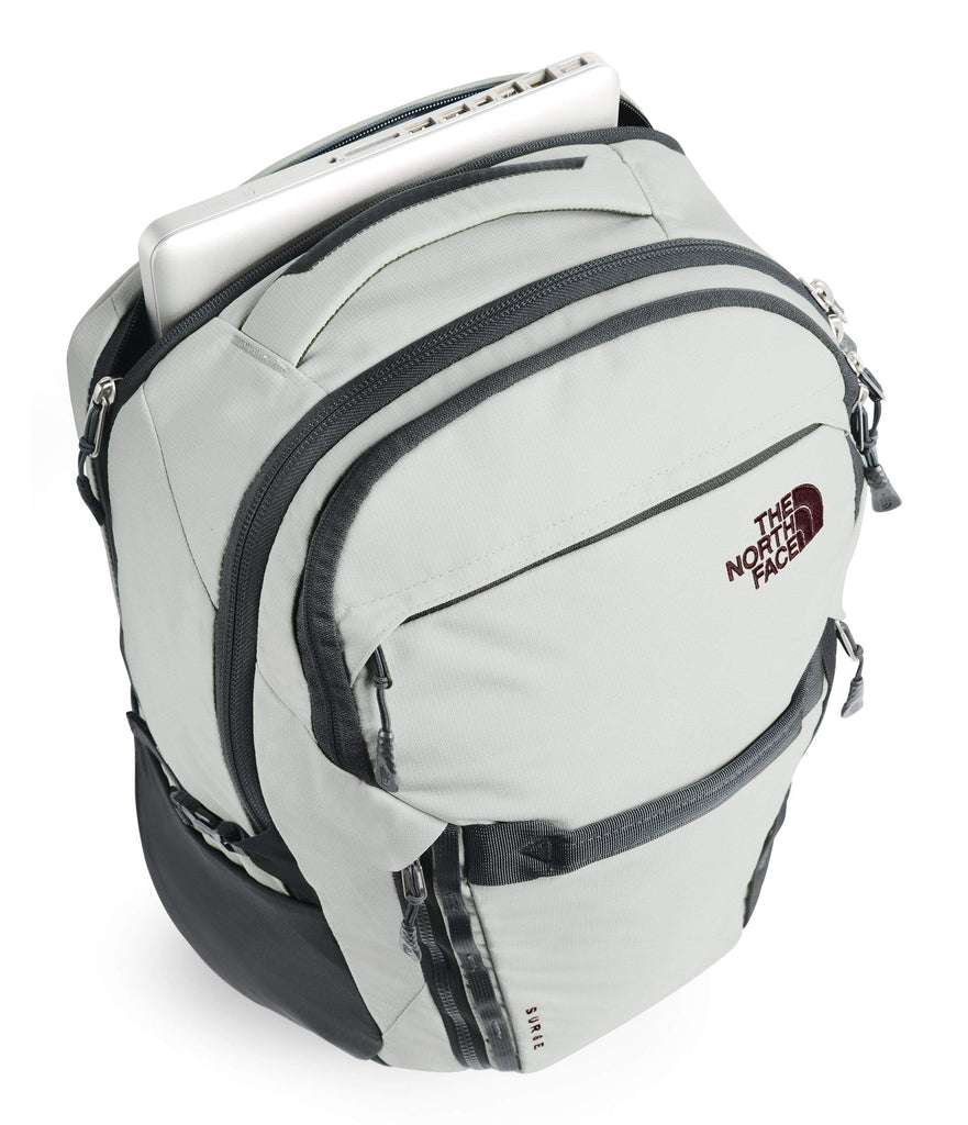 The North Face Women's Surge Backpack, Tin Grey Light Heather/Asphalt Grey The North Face Women's Surge Backpack, Tin Grey Light Heather/Asphalt Grey