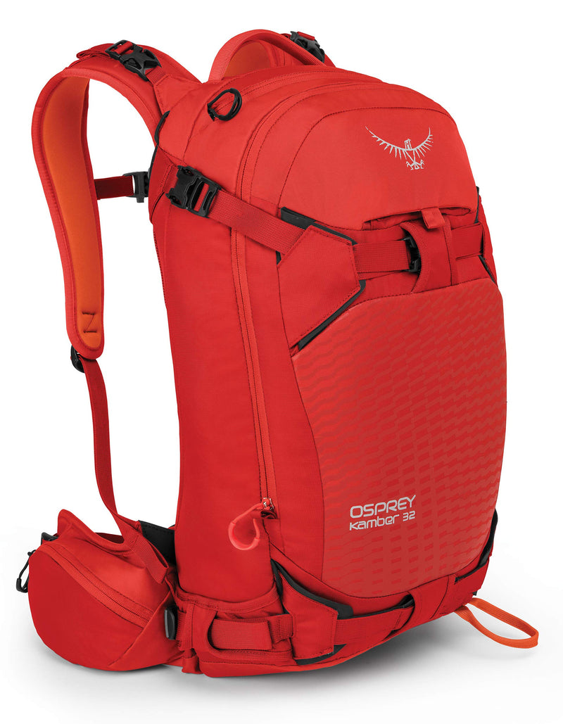 Osprey Packs Kamber 32 Men's Ski Backpack, Ripcord Red, Small/Medium - backpacks4less.com