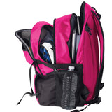 Athletico National Soccer Bag - Backpack for Soccer, Basketball & Football Includes Separate Cleat and Ball Holder (Pink) - backpacks4less.com