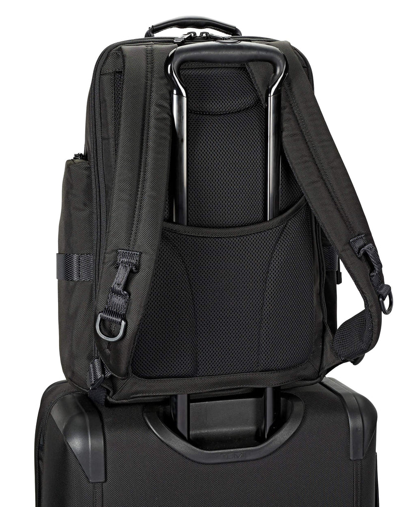 TUMI - Alpha Bravo Sheppard Deluxe Brief Pack Laptop Backpack - 15 Inch Computer Bag for Men and Women - Black - backpacks4less.com